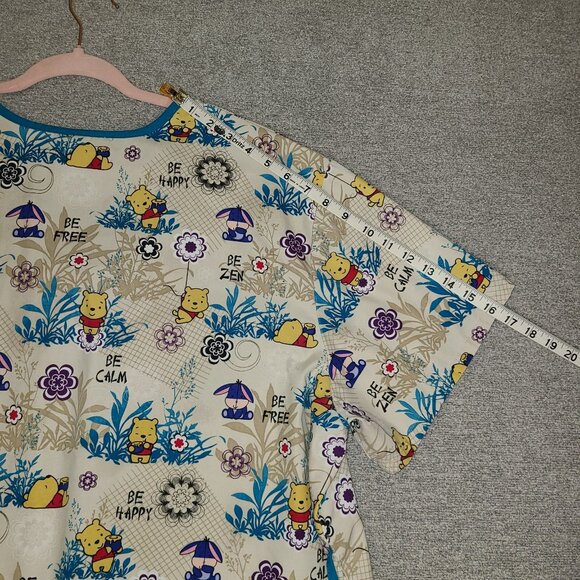 DISNEY BABY Pooh and Eeyore Scrub Top Size 3X - Picture 5 of 6